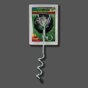 NWT TITAN SPIRAL STAKE AND TIE-OUT 50lbs-80lbs